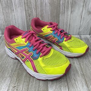 ASICS Gel Contend 3 Running Shoes Womens Size US 5.5 RETRO HOT PINK/YELLOW C566N